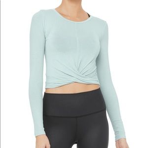 Alo Yoga Cover Long Sleeve Top - Cloud
